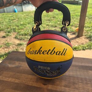 Pixar RenderMan Basketball Purse 9" Novelty Round Handbag Top Handle Bag